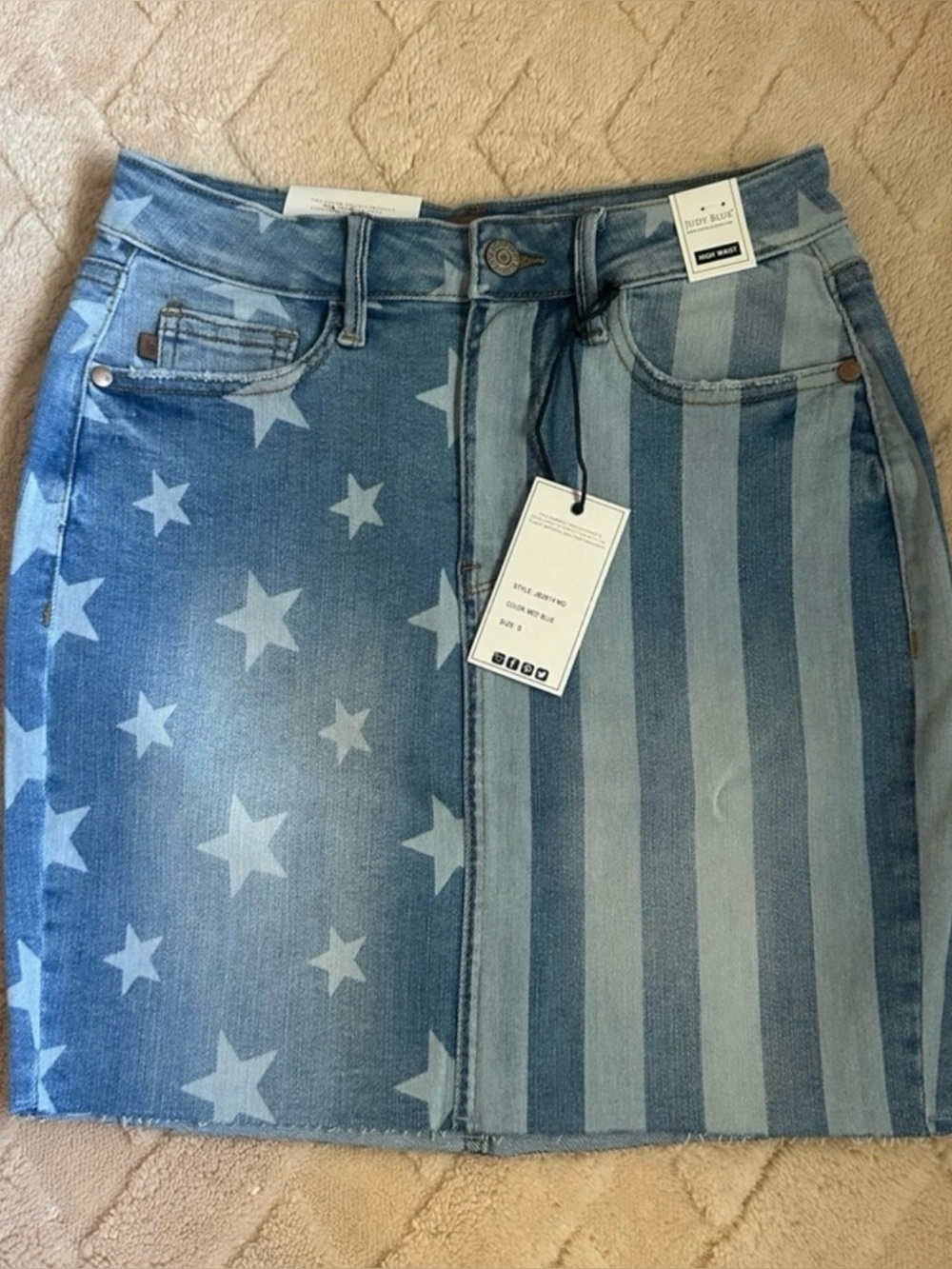 Judy Blue Patriotic Skirt